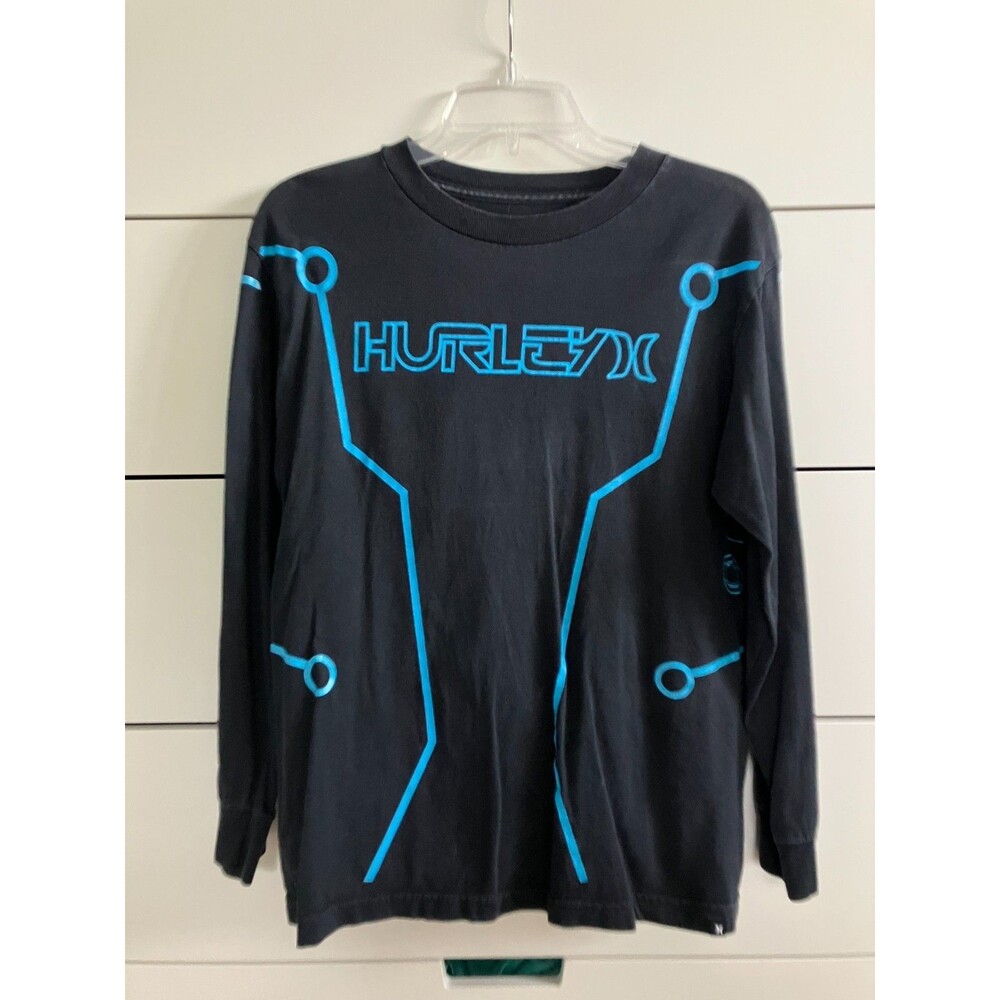 Disney TRON Legacy Hurley Long Sleeve Shirt Size Unisex Small Good Condition